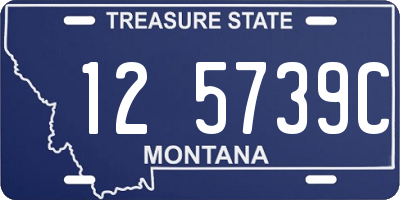 MT license plate 125739C