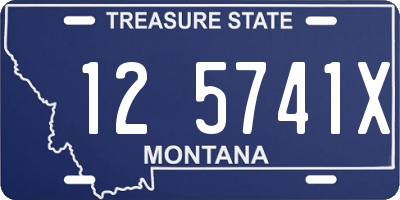 MT license plate 125741X