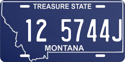 MT license plate 125744J