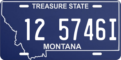 MT license plate 125746I