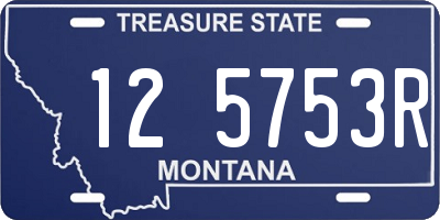 MT license plate 125753R