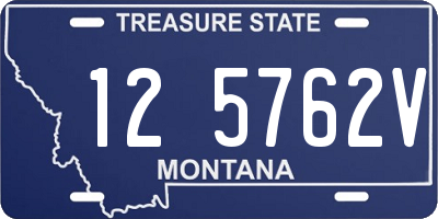 MT license plate 125762V