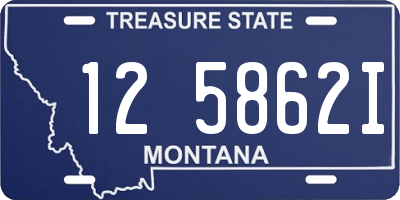 MT license plate 125862I