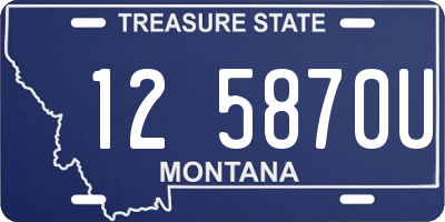 MT license plate 125870U