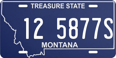 MT license plate 125877S