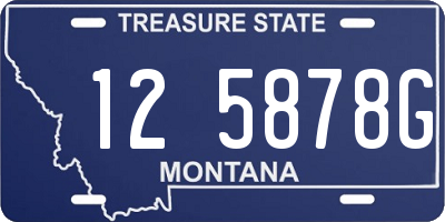 MT license plate 125878G