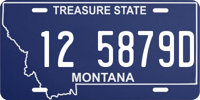 MT license plate 125879D