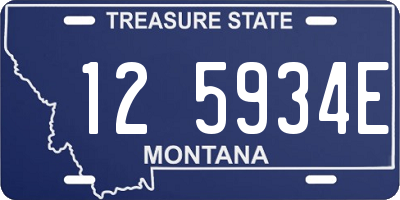 MT license plate 125934E
