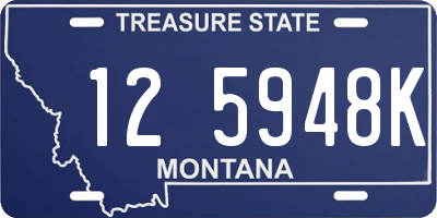 MT license plate 125948K