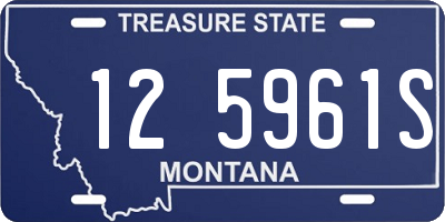 MT license plate 125961S