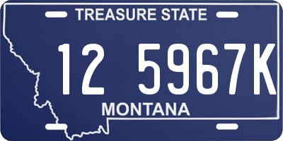 MT license plate 125967K