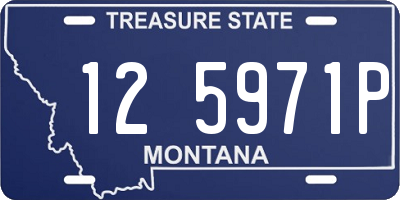 MT license plate 125971P