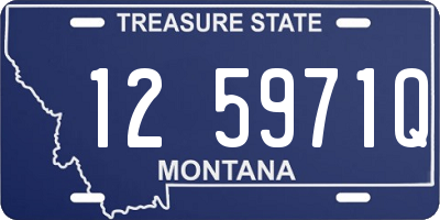MT license plate 125971Q