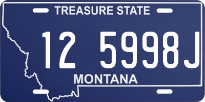 MT license plate 125998J