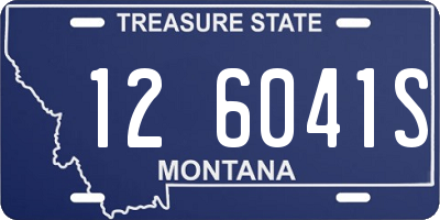 MT license plate 126041S