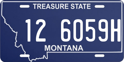 MT license plate 126059H