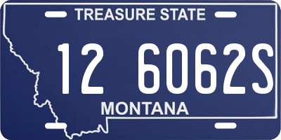 MT license plate 126062S