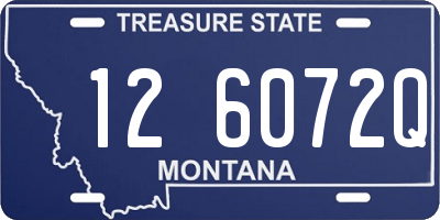 MT license plate 126072Q