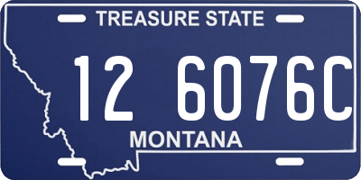 MT license plate 126076C