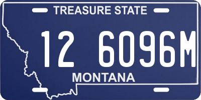 MT license plate 126096M