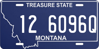 MT license plate 126096Q