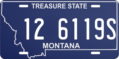 MT license plate 126119S