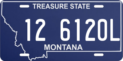 MT license plate 126120L