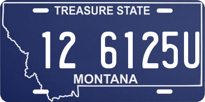 MT license plate 126125U