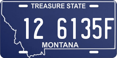 MT license plate 126135F