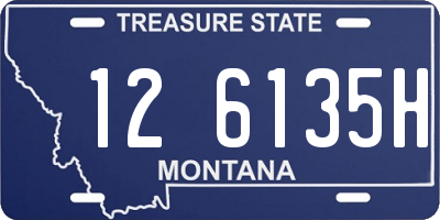 MT license plate 126135H
