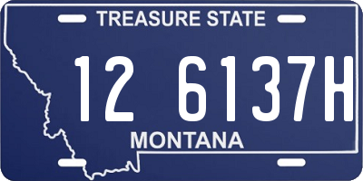 MT license plate 126137H