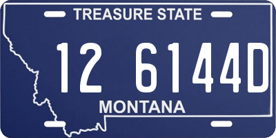 MT license plate 126144D