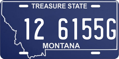 MT license plate 126155G