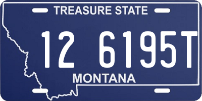 MT license plate 126195T