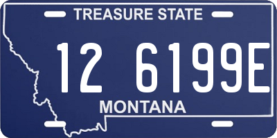 MT license plate 126199E