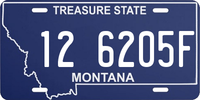 MT license plate 126205F
