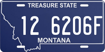 MT license plate 126206F