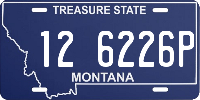 MT license plate 126226P