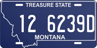 MT license plate 126239D