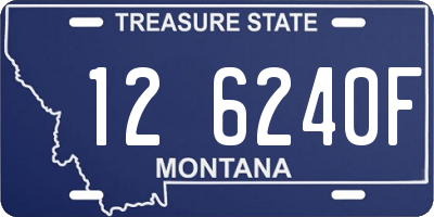 MT license plate 126240F