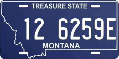 MT license plate 126259E