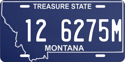 MT license plate 126275M
