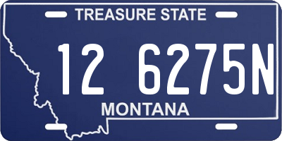 MT license plate 126275N