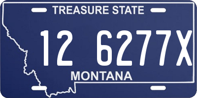MT license plate 126277X