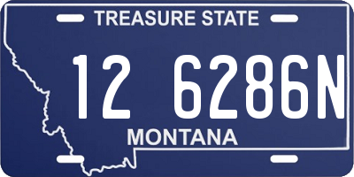 MT license plate 126286N