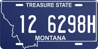 MT license plate 126298H