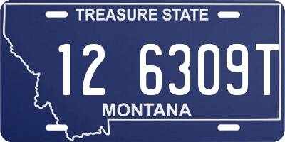 MT license plate 126309T