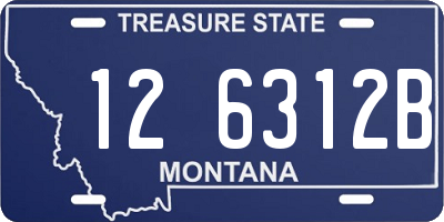 MT license plate 126312B