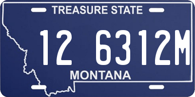 MT license plate 126312M