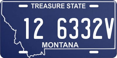 MT license plate 126332V